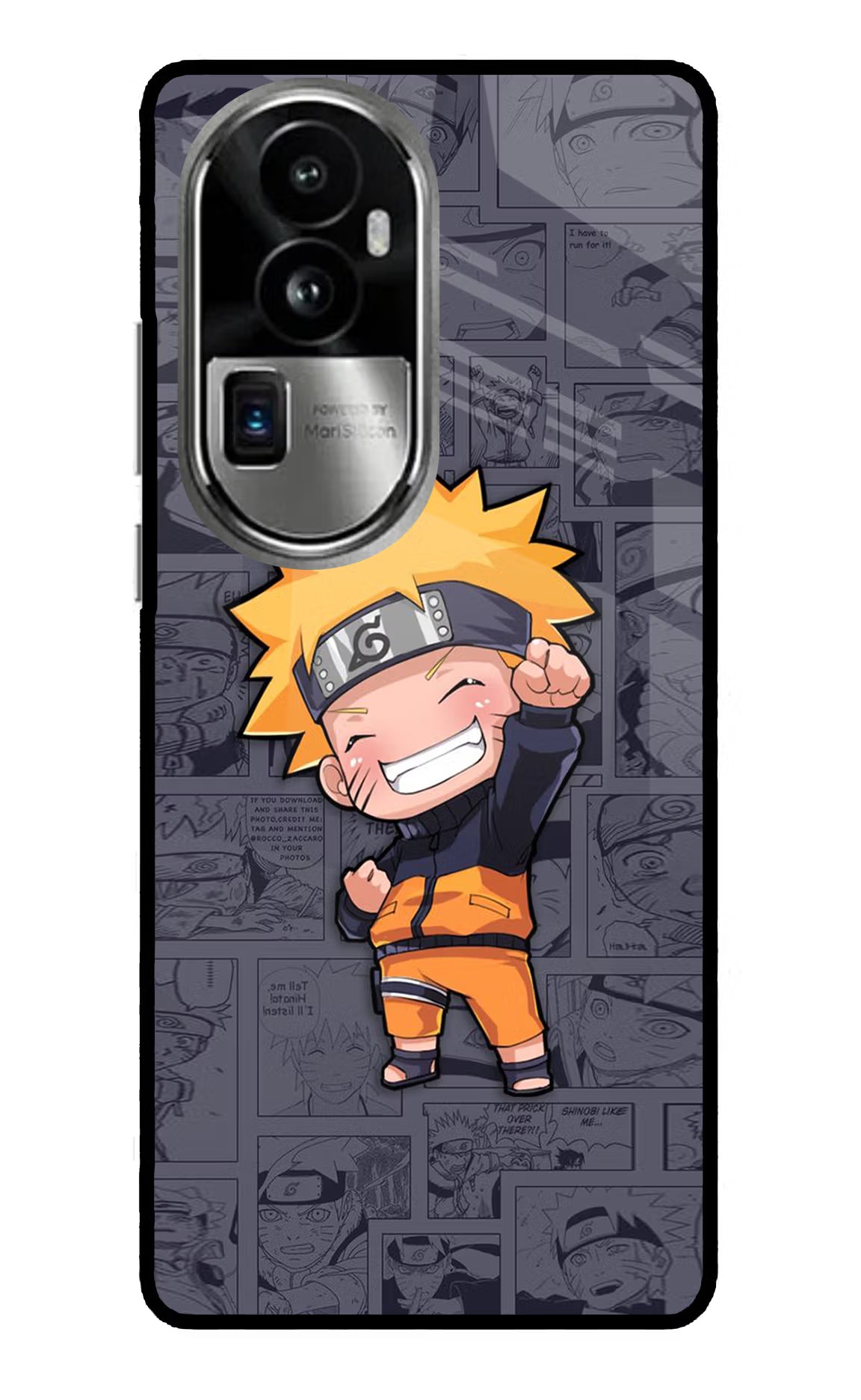 Chota Naruto Oppo Reno10 Pro+ 5G Glass Case Back Cover by Casekaro