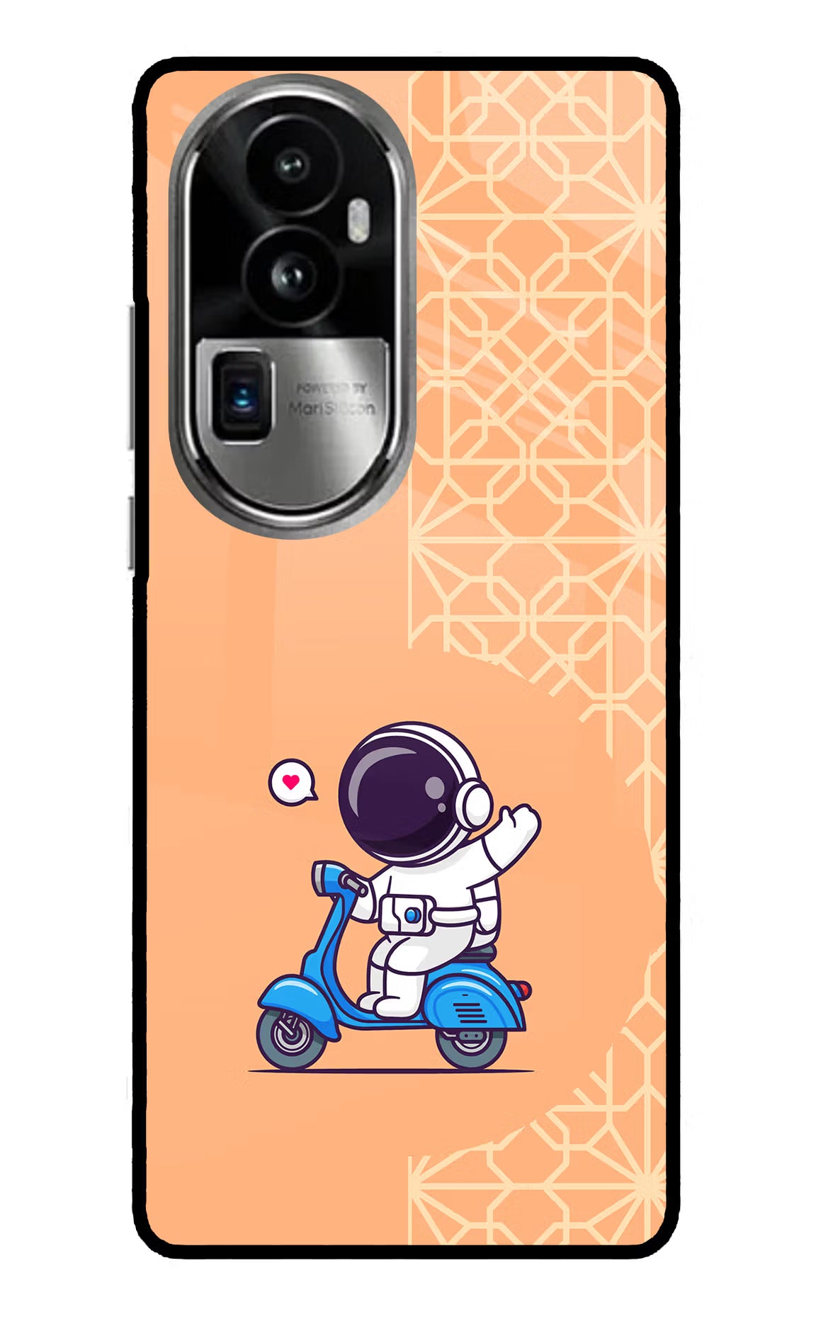 Cute Astronaut Riding Oppo Reno10 Pro+ 5G Glass Case