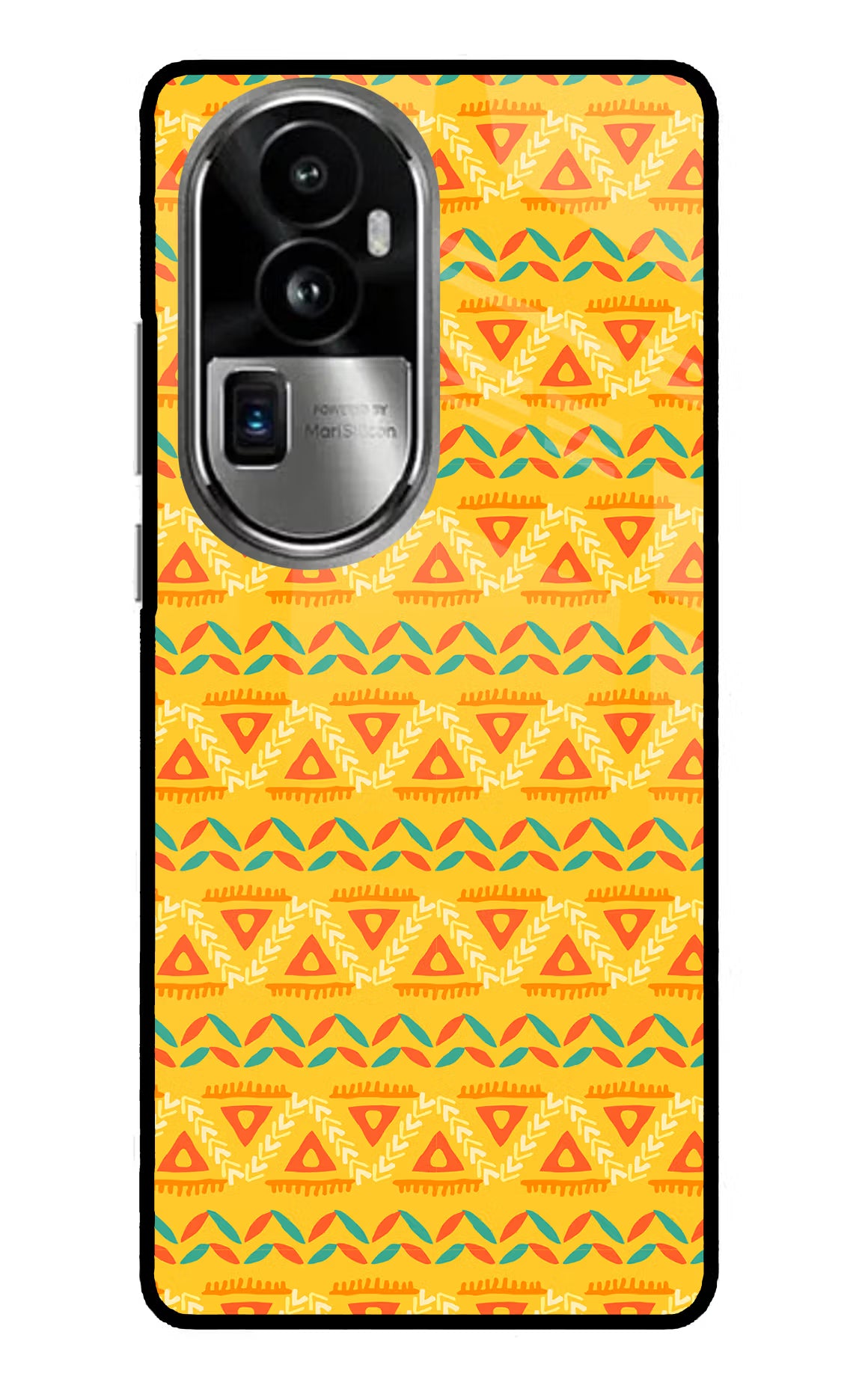 Tribal Pattern Oppo Reno10 Pro+ 5G Glass Case Back Cover by Casekaro