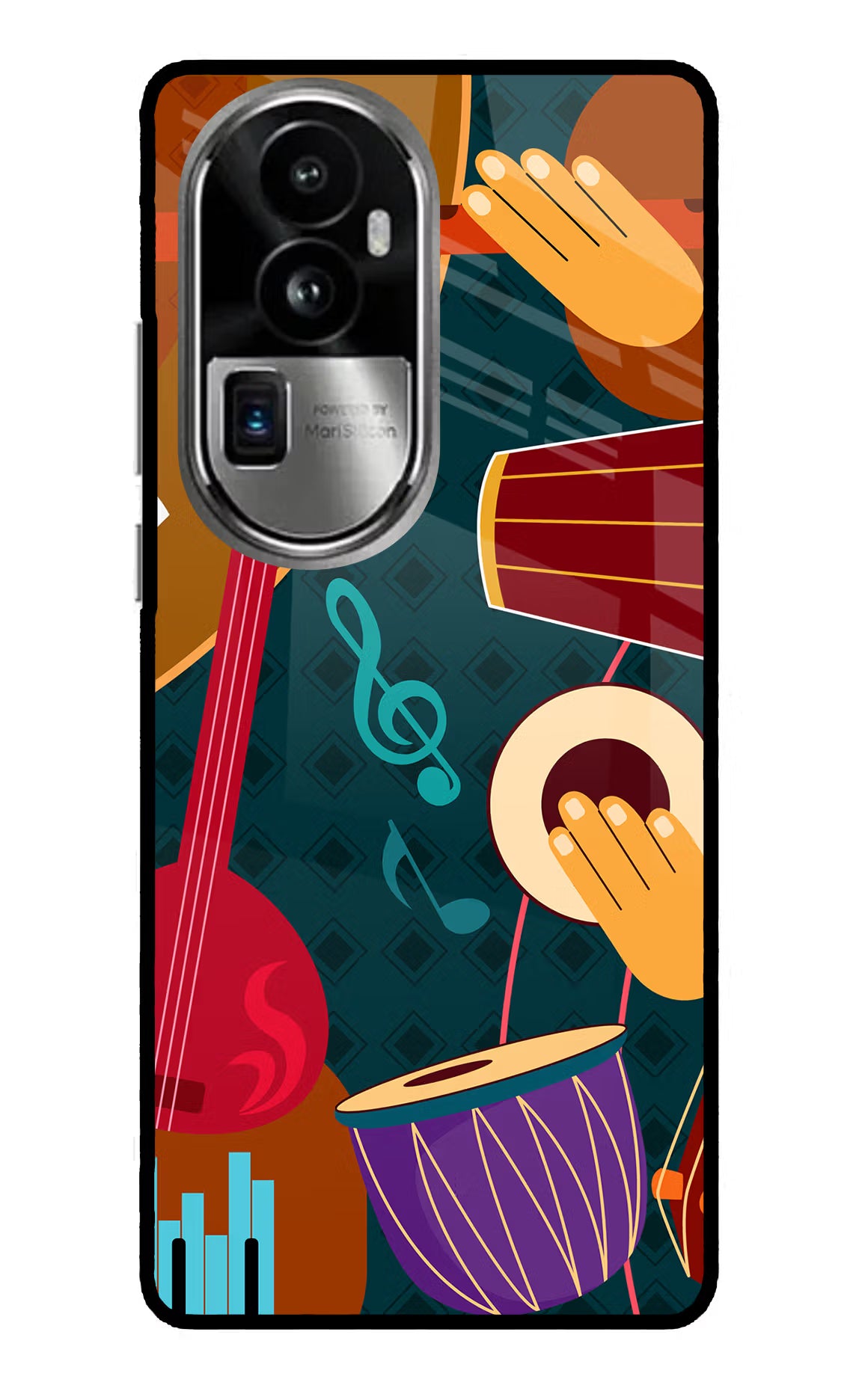 Music Instrument Oppo Reno10 Pro+ 5G Glass Case
