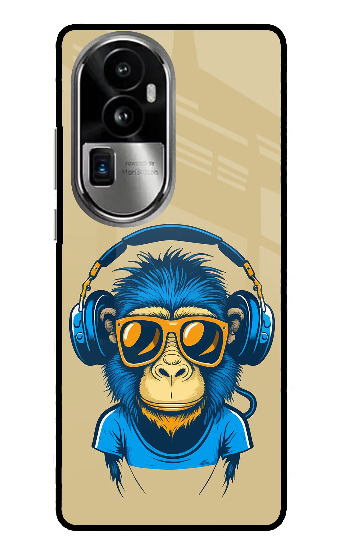 Monkey Headphone Oppo Reno10 Pro+ 5G Glass Case