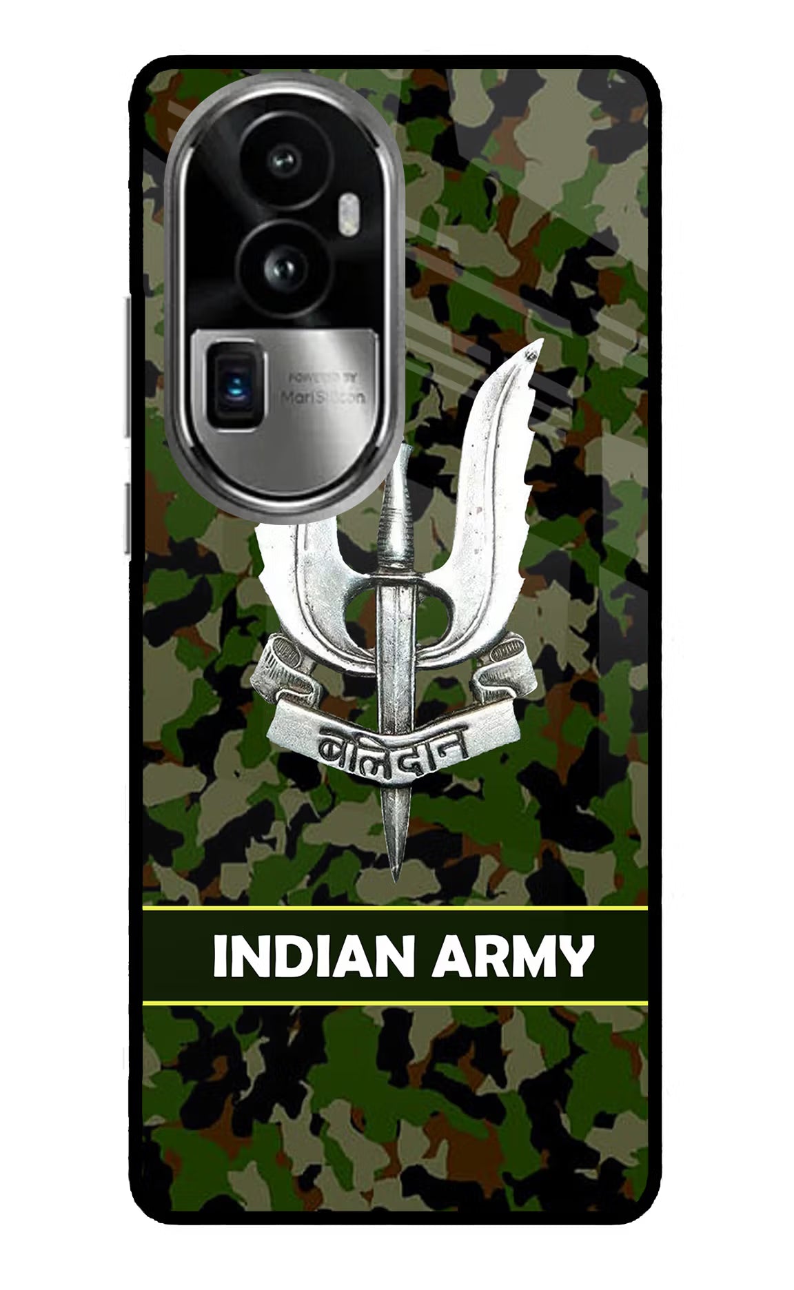 Balidan Indian Logo Oppo Reno10 Pro+ 5G Glass Case Back Cover by Casekaro