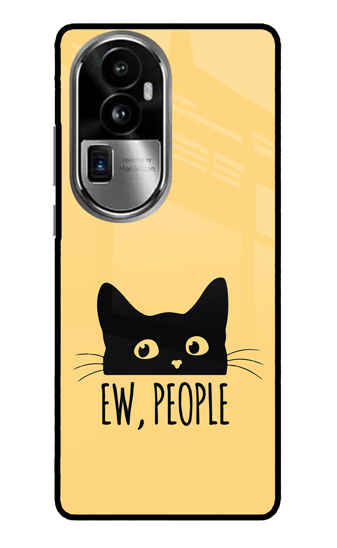 Ew People Catitude Oppo Reno10 Pro+ 5G Glass Case Back Cover by Casekaro