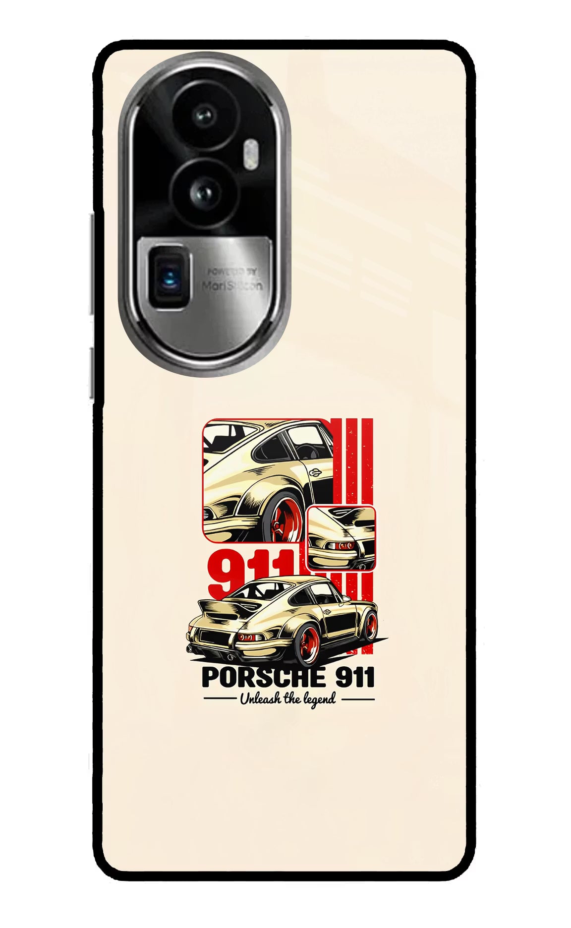 Classic Porsche 911 Oppo Reno10 Pro+ 5G Glass Case Back Cover by Casekaro