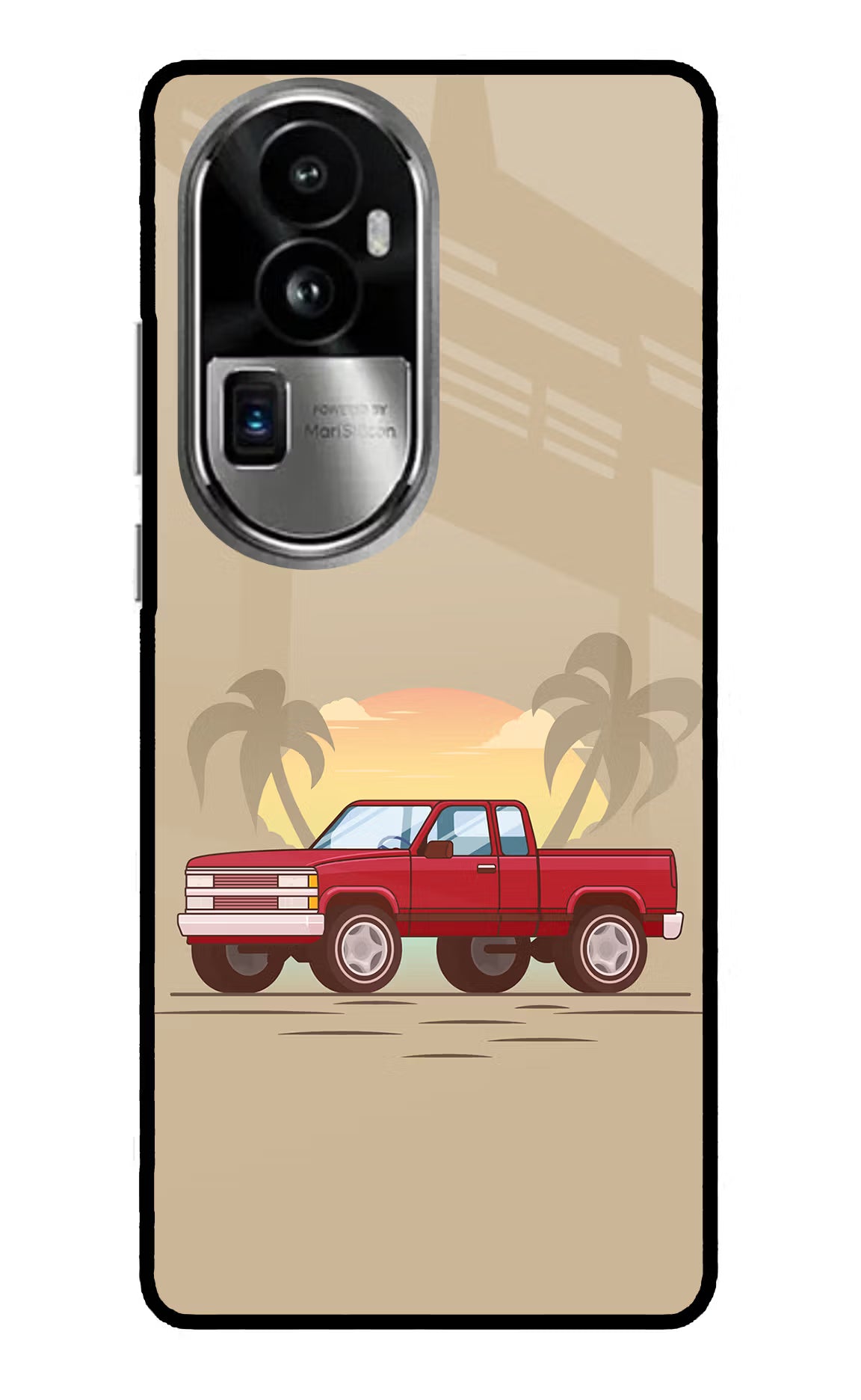 Desert Classic Drive Oppo Reno10 Pro+ 5G Glass Case Back Cover by Casekaro
