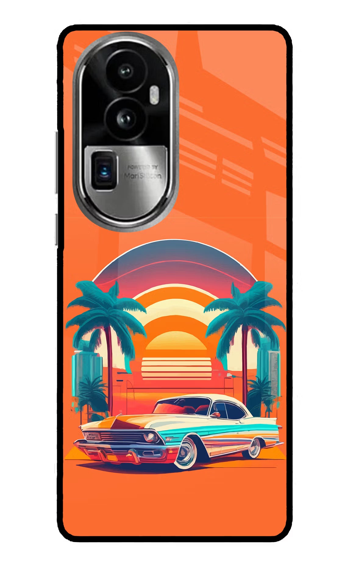 Palm Drive 80s Oppo Reno10 Pro+ 5G Glass Case