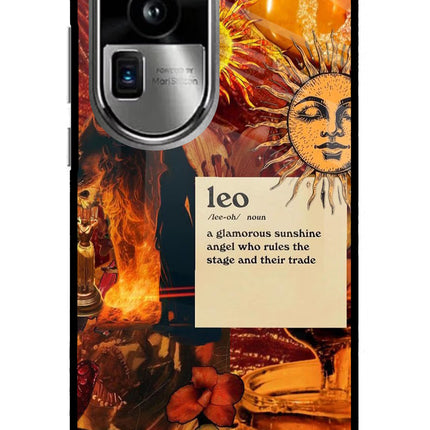 Leo Zodiac Oppo Reno10 Pro+ 5G Glass Case Back Cover by Casekaro