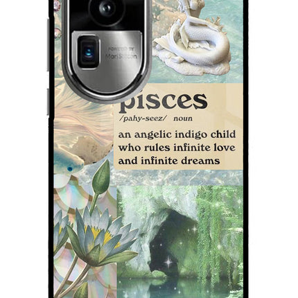 Pisces Zodiac Oppo Reno10 Pro+ 5G Glass Case Back Cover by Casekaro