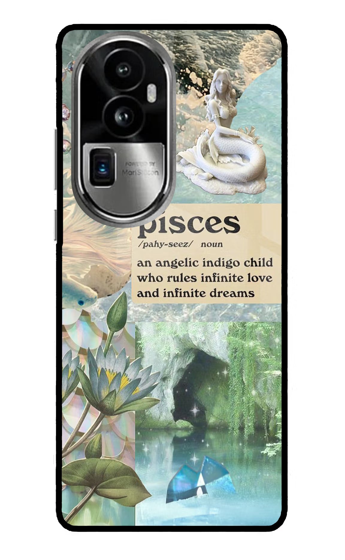 Pisces Zodiac Oppo Reno10 Pro+ 5G Glass Case Back Cover by Casekaro