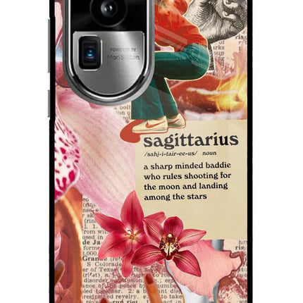 Sagittarius Zodiac Oppo Reno10 Pro+ 5G Glass Case Back Cover by Casekaro
