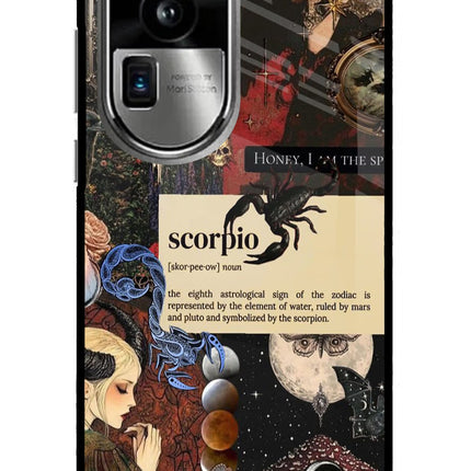 Scorpio Zodiac Oppo Reno10 Pro+ 5G Glass Case Back Cover by Casekaro
