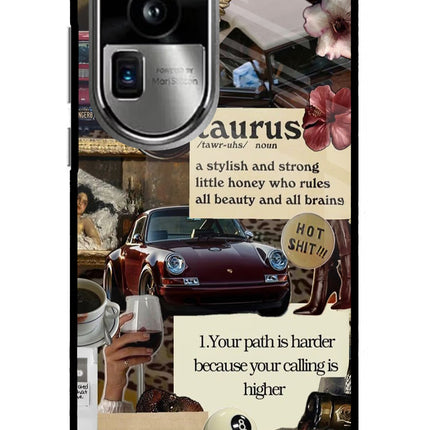 Taurus Zodiac Oppo Reno10 Pro+ 5G Glass Case Back Cover by Casekaro