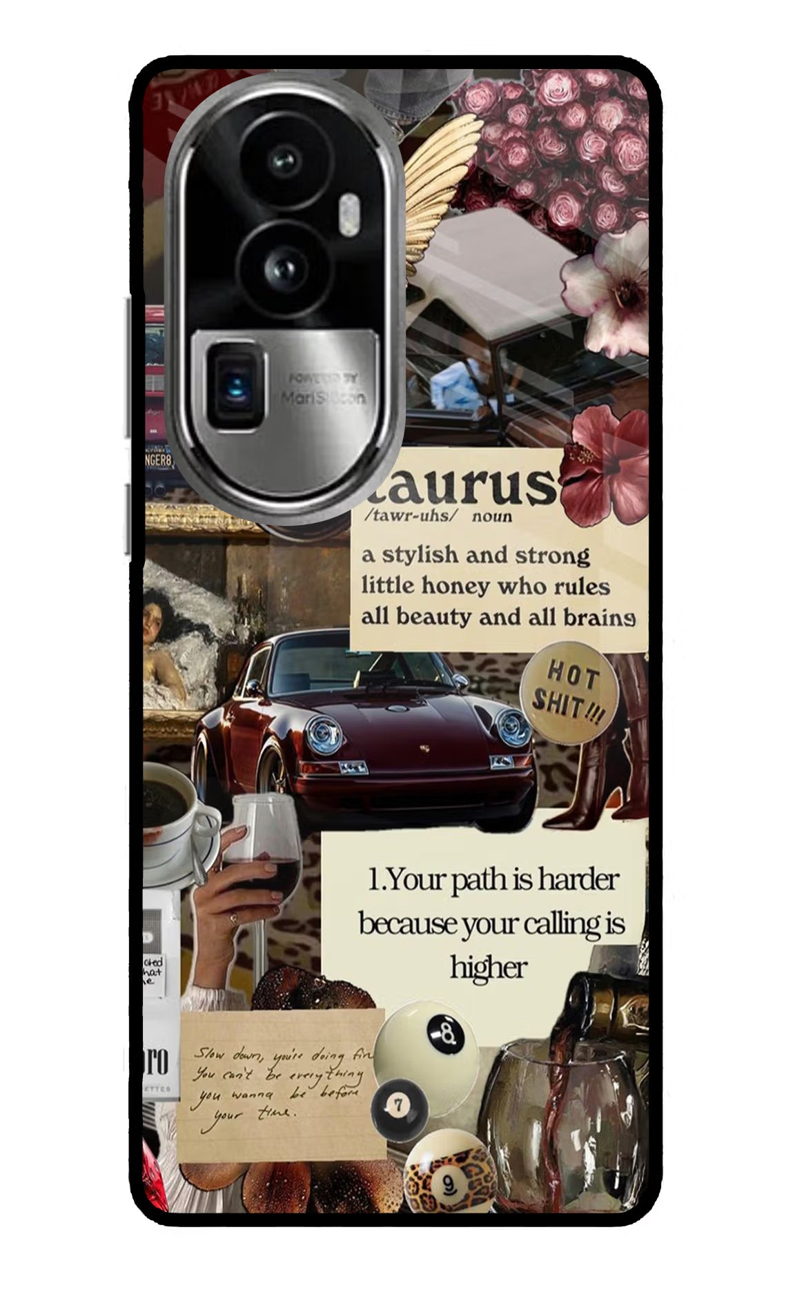 Taurus Zodiac Oppo Reno10 Pro+ 5G Glass Case Back Cover by Casekaro