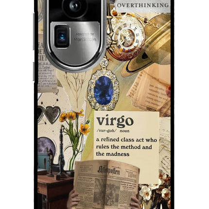 Virgo Zodiac Oppo Reno10 Pro+ 5G Glass Case Back Cover by Casekaro
