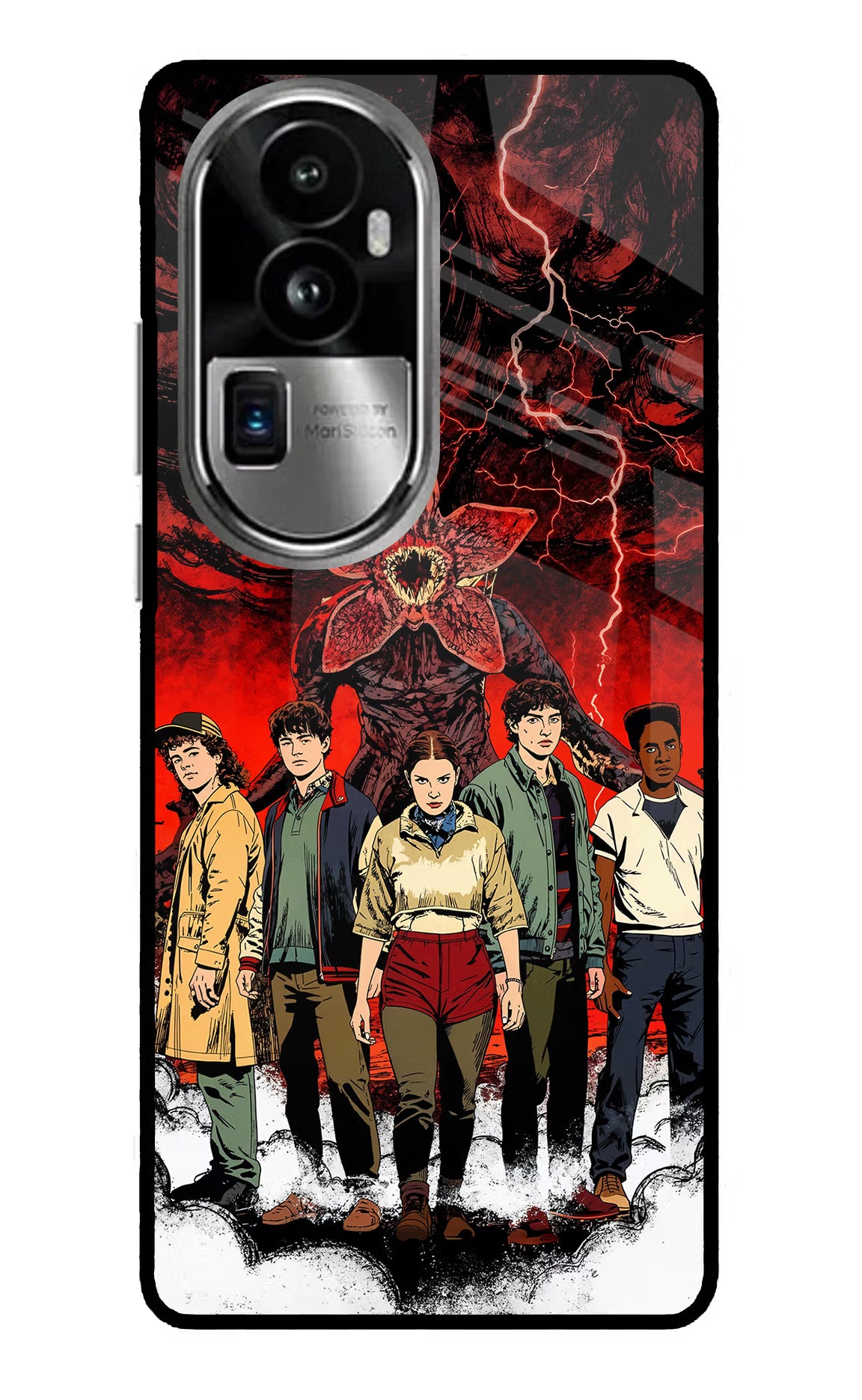Ordinary Things Characters Oppo Reno10 Pro+ 5G Glass Case Back Cover by Casekaro
