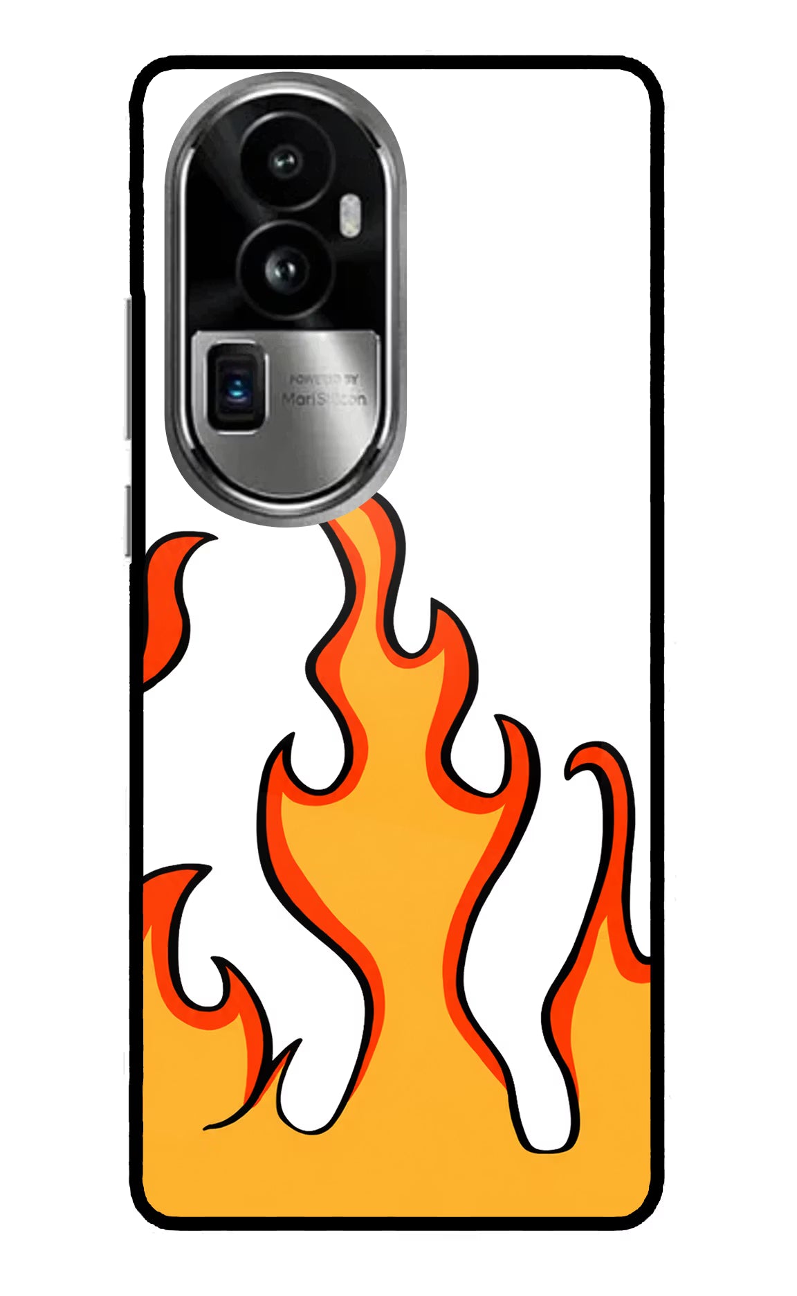 Fired Up – White Oppo Reno10 Pro+ 5G Glass Case