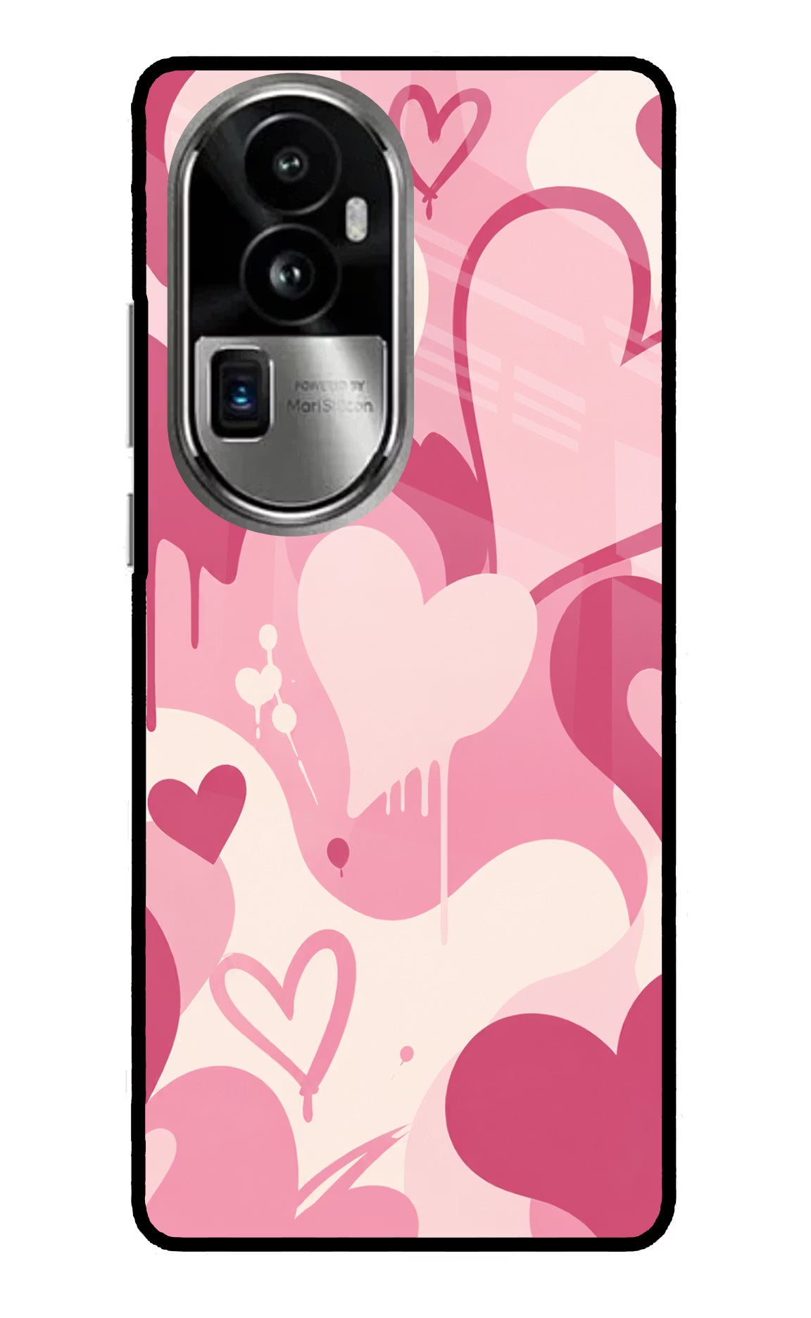 Hearty case Oppo Reno10 Pro+ 5G Glass Case Back Cover by Casekaro