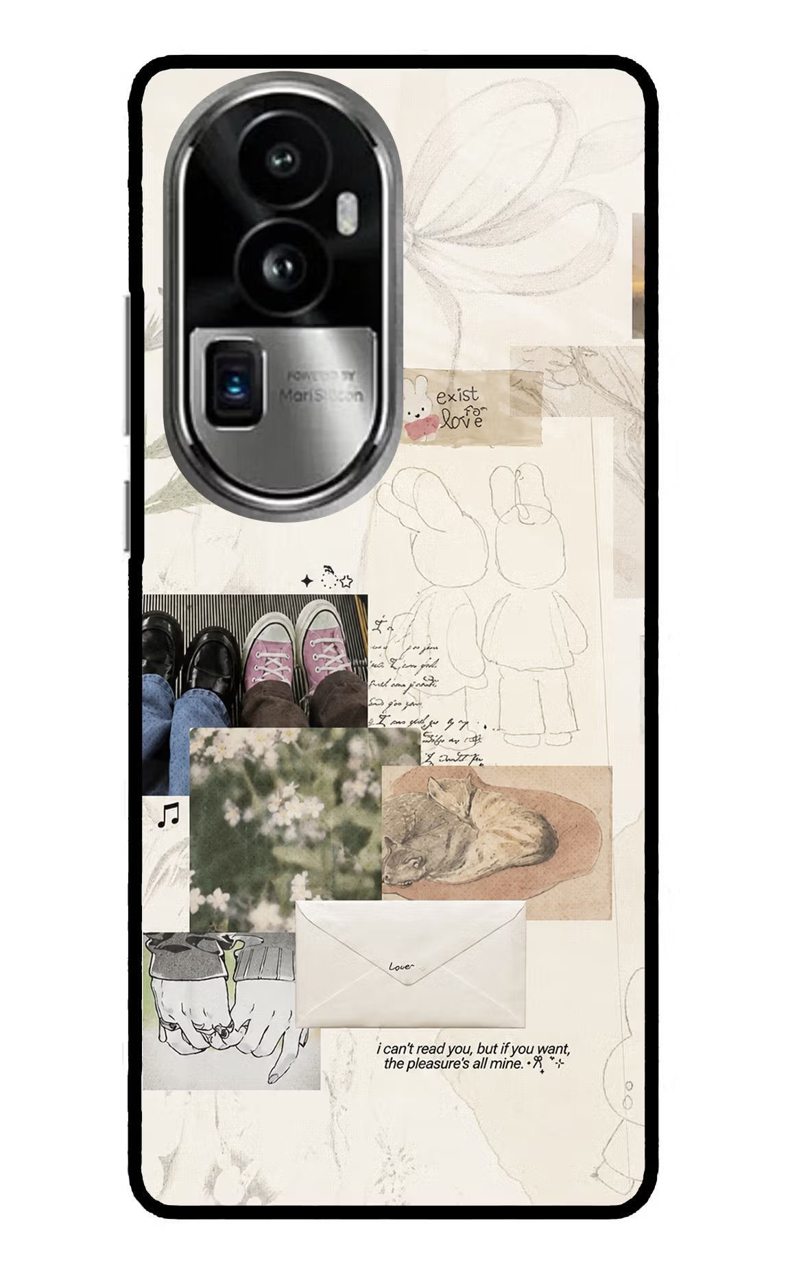 Soft Aesthetic Oppo Reno10 Pro+ 5G Glass Case