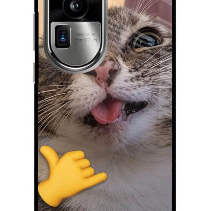 Silly Cat Call Oppo Reno10 Pro+ 5G Glass Case