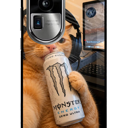 Gamer Cat Energy Oppo Reno10 Pro+ 5G Glass Case
