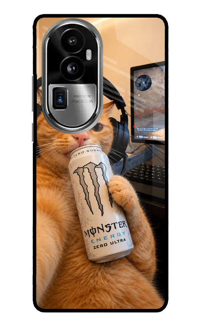 Gamer Cat Energy Oppo Reno10 Pro+ 5G Glass Case