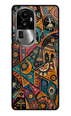 Folk Print Oppo Reno10 Pro+ 5G Glass Case