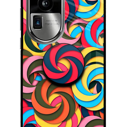 Spiral Pattern Oppo Reno10 Pro+ 5G Pop Case by Casekaro