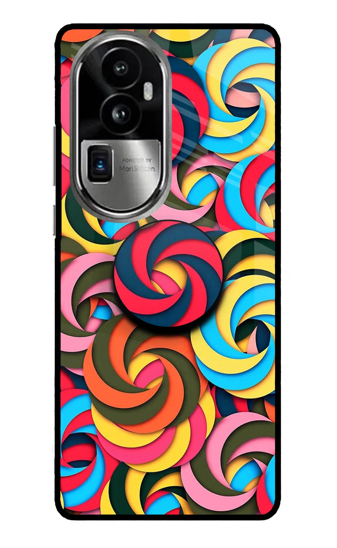 Spiral Pattern Oppo Reno10 Pro+ 5G Pop Case by Casekaro