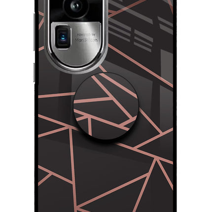 Geometric Pattern Oppo Reno10 Pro+ 5G Pop Case by Casekaro