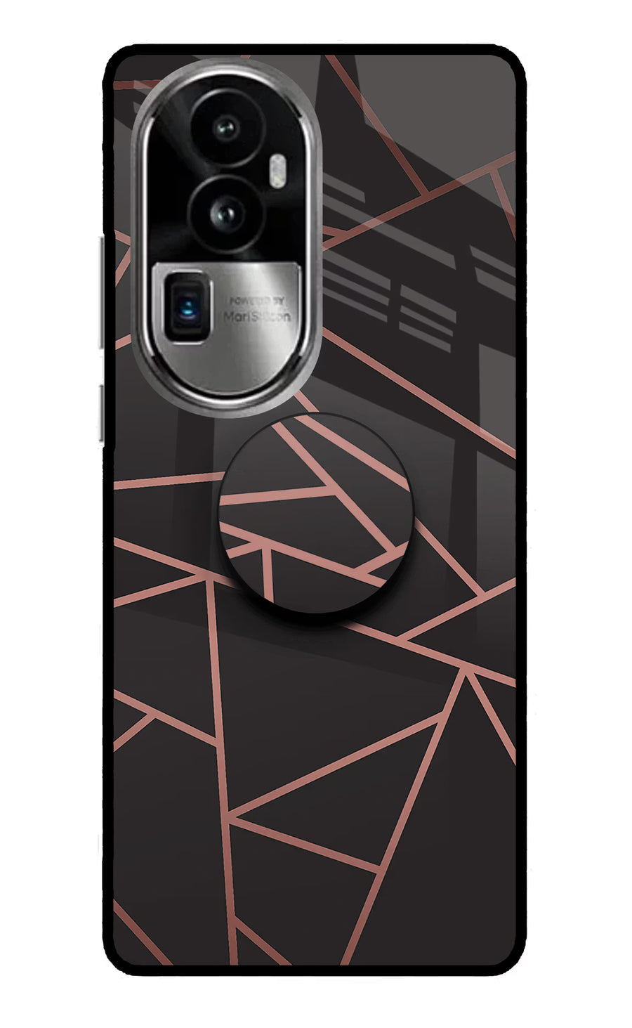 Geometric Pattern Oppo Reno10 Pro+ 5G Pop Case, Glass case