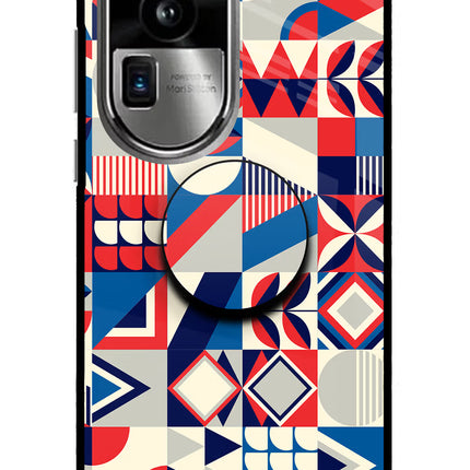 Colorful Pattern Oppo Reno10 Pro+ 5G Pop Case by Casekaro