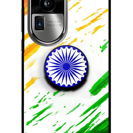 Indian Flag Ashoka Chakra Oppo Reno10 Pro+ 5G Pop Case by Casekaro