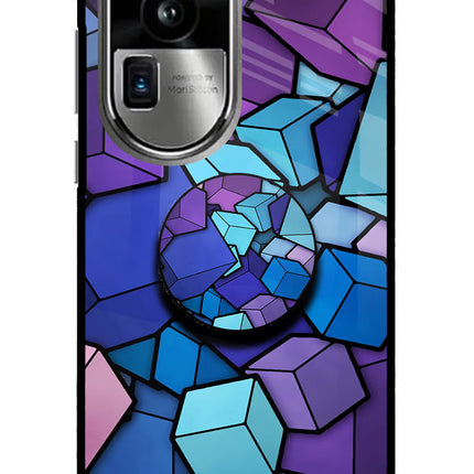 Cubic Abstract Oppo Reno10 Pro+ 5G Pop Case by Casekaro