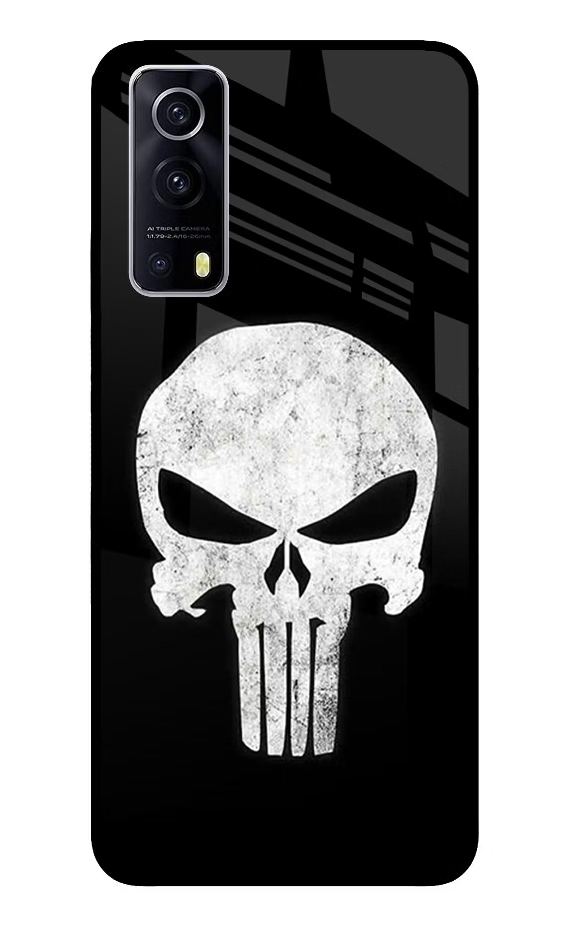 Punisher Skull iQOO Z3 5G Glass Case