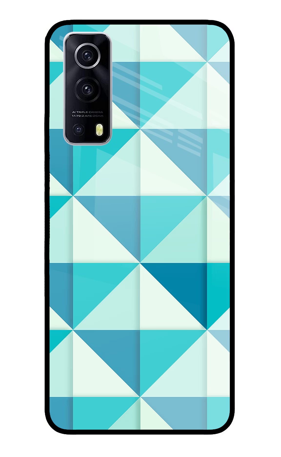Abstract iQOO Z3 5G Glass Case Back Cover by Casekaro