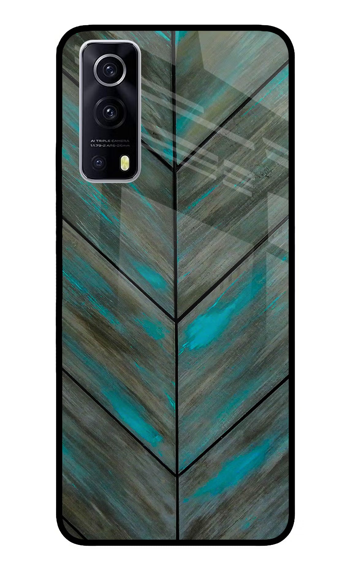 Pattern iQOO Z3 5G Glass Case Back Cover by Casekaro