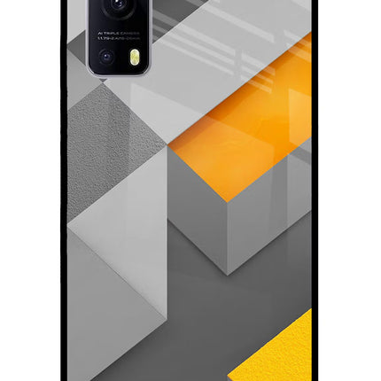 Abstract iQOO Z3 5G Glass Case Back Cover by Casekaro