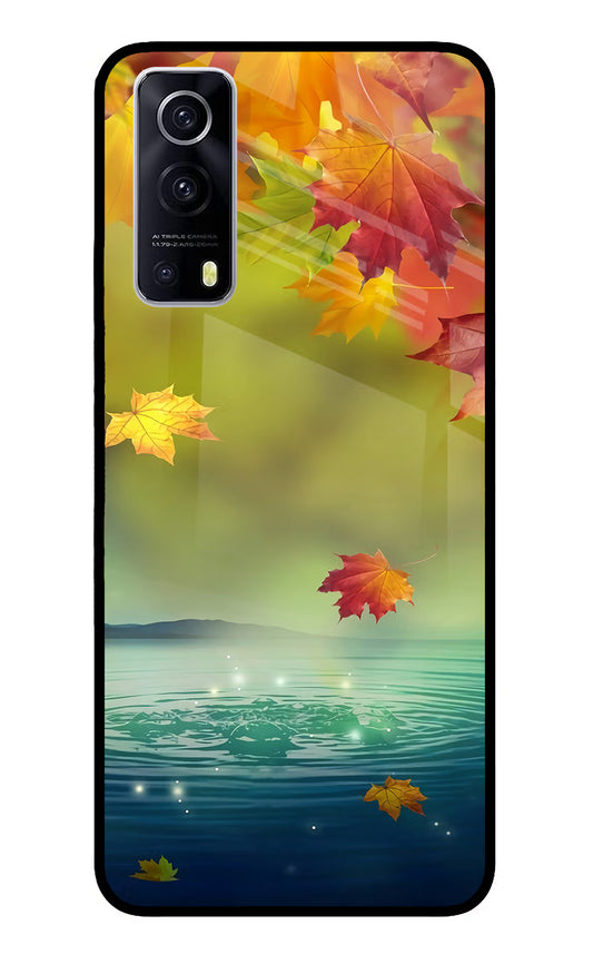 Flowers iQOO Z3 5G Glass Case