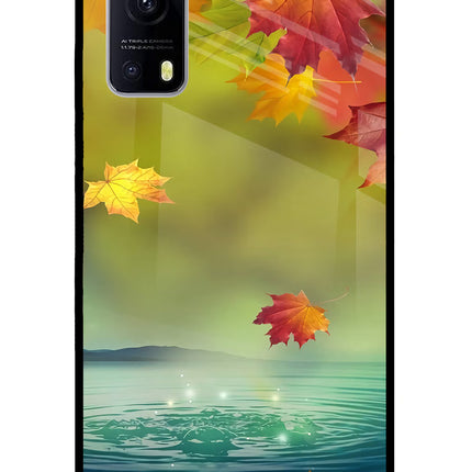 Flowers iQOO Z3 5G Glass Case Back Cover by Casekaro