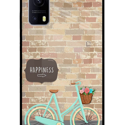 Happiness Artwork iQOO Z3 5G Glass Case Back Cover by Casekaro