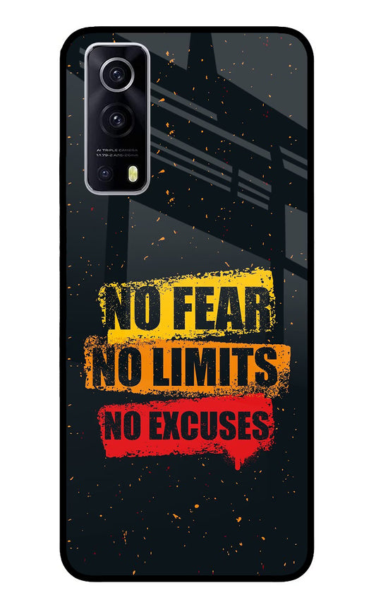 No Fear No Limits No Excuse iQOO Z3 5G Glass Case