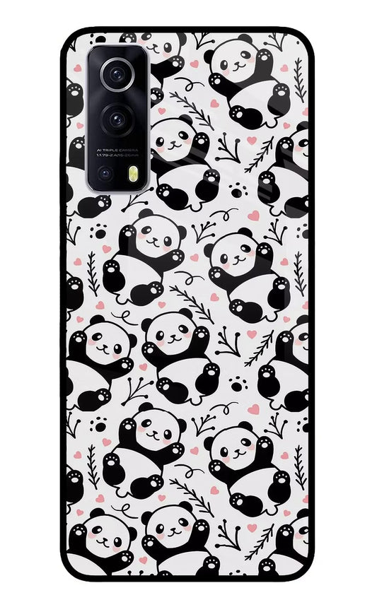 Cute Panda iQOO Z3 5G Glass Case