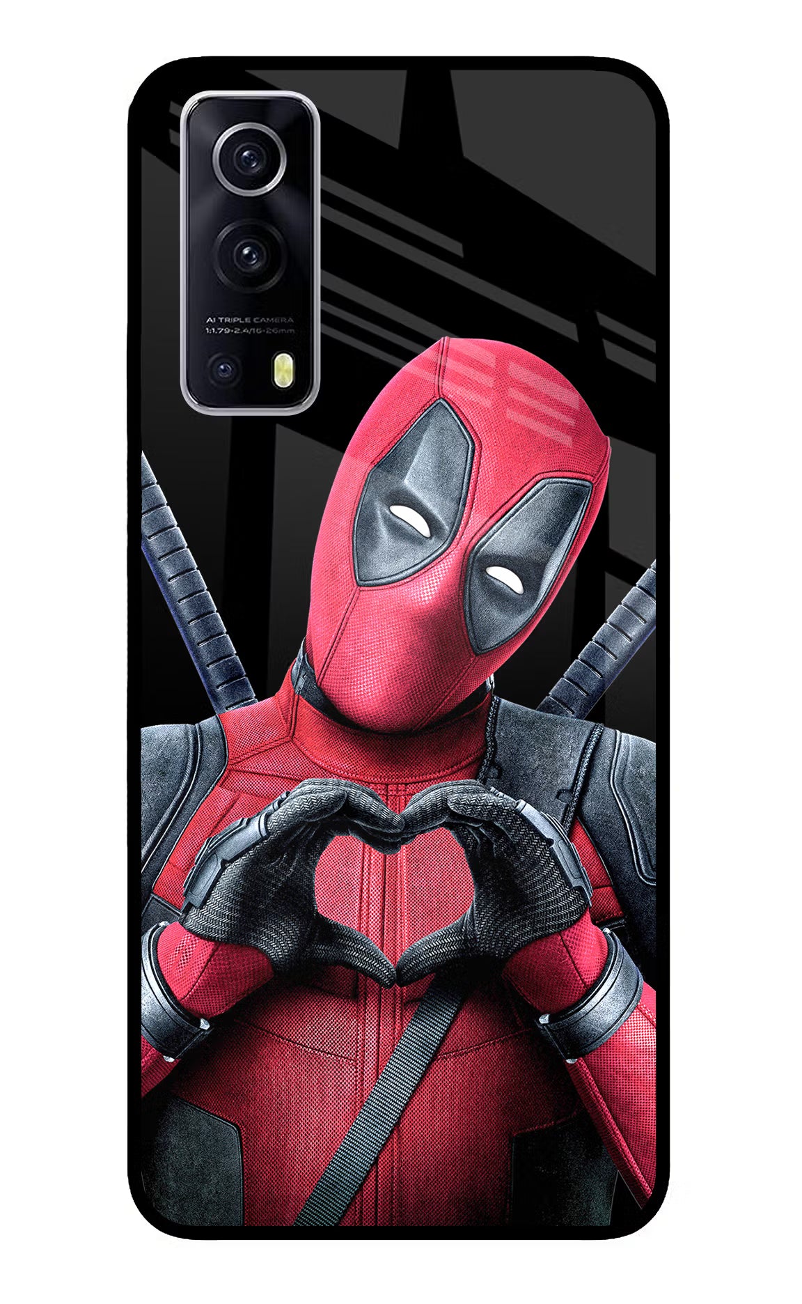 Deadpool iQOO Z3 5G Glass Case