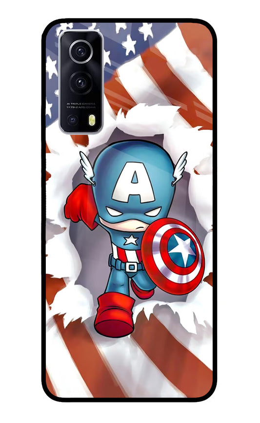 Captain America iQOO Z3 5G Glass Case