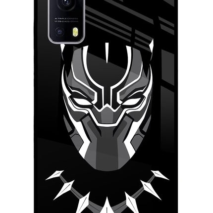 Black Panther iQOO Z3 5G Glass Case Back Cover by Casekaro