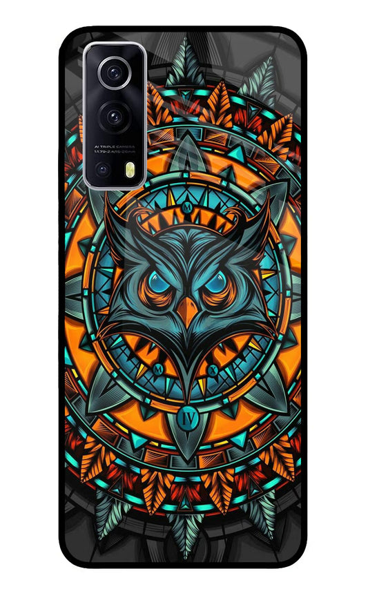 Angry Owl Art iQOO Z3 5G Glass Case