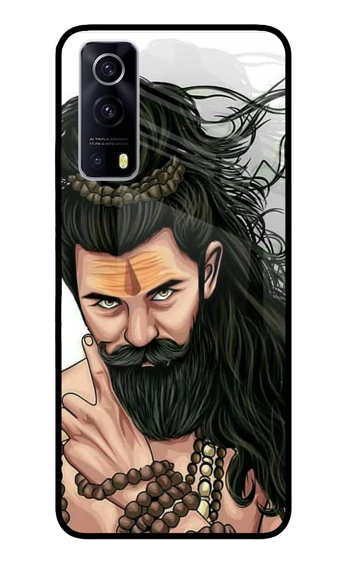 Mahadev iQOO Z3 5G Glass Case Back Cover by Casekaro