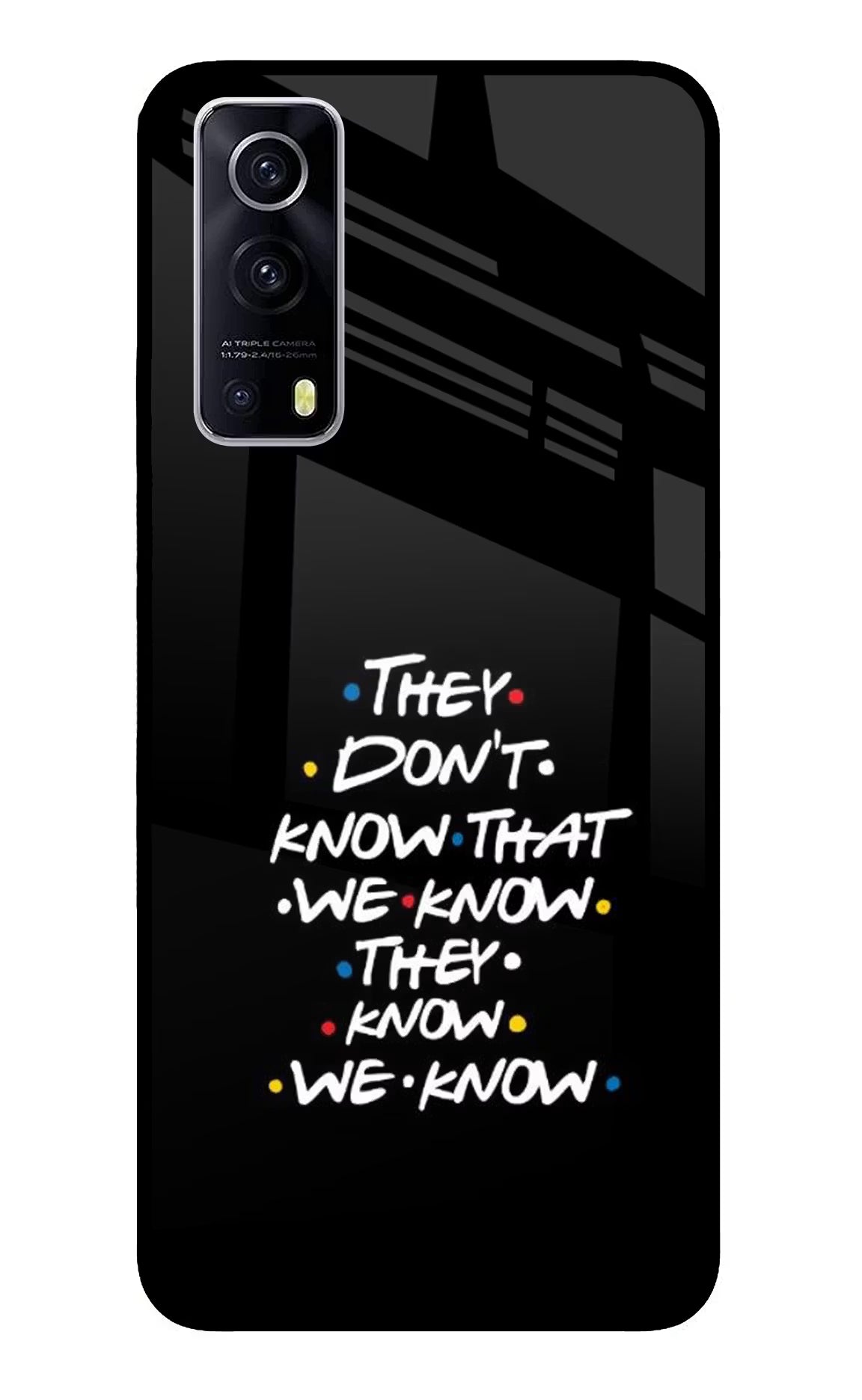 FRIENDS Dialogue iQOO Z3 5G Glass Case