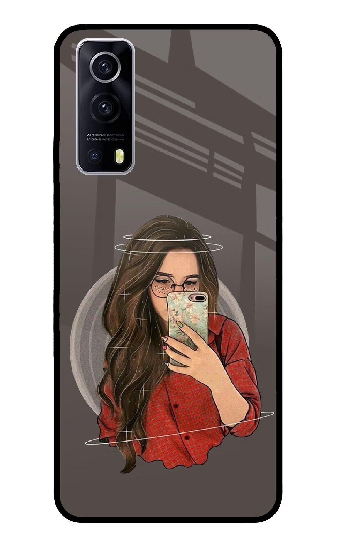 Selfie Queen iQOO Z3 5G Glass Case Back Cover by Casekaro