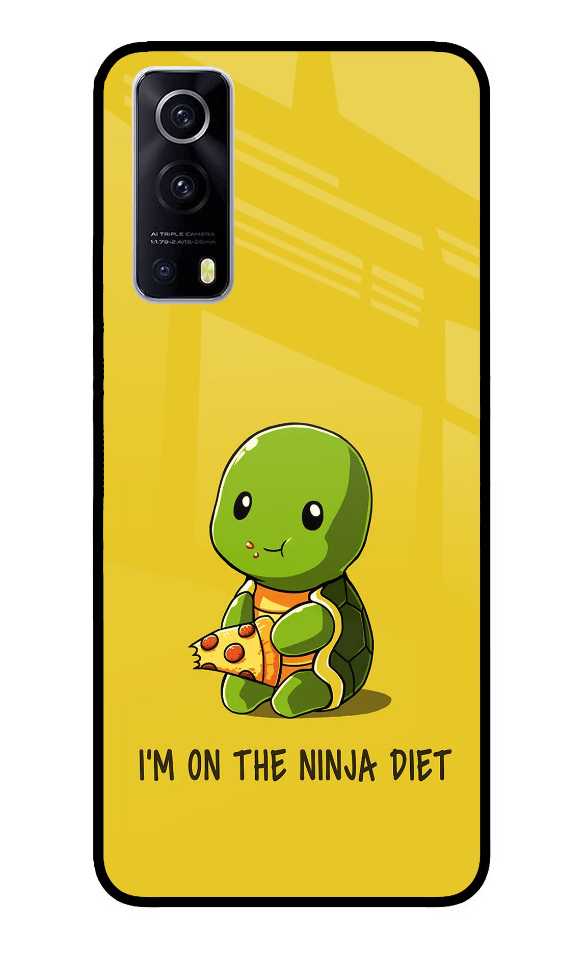 I'm on Ninja Diet iQOO Z3 5G Glass Case Back Cover by Casekaro